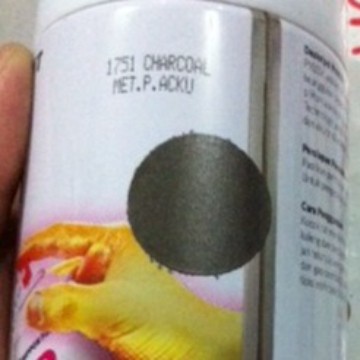 pylox charcoal metallic metalik hijau tua campur hitam kilap