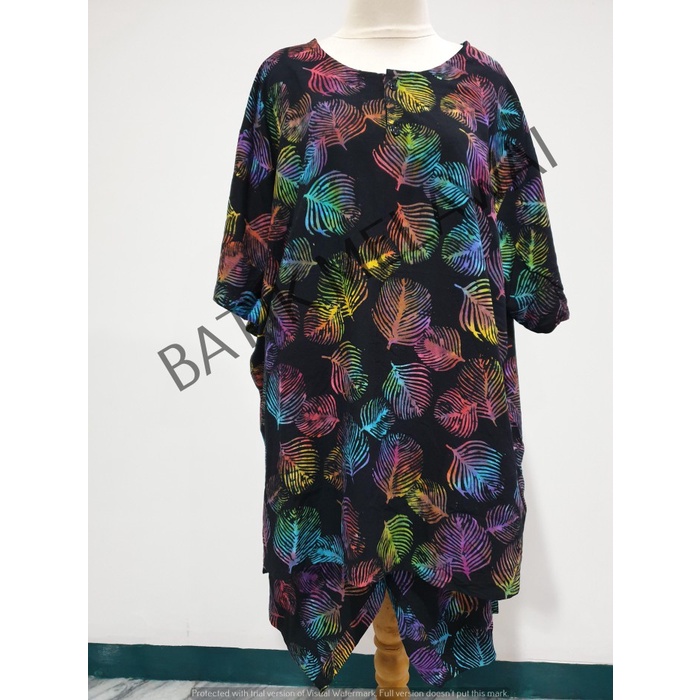 Setelan Batik PREMIUM SUNAN ORI celana pendek tangan pendek blouse XXL