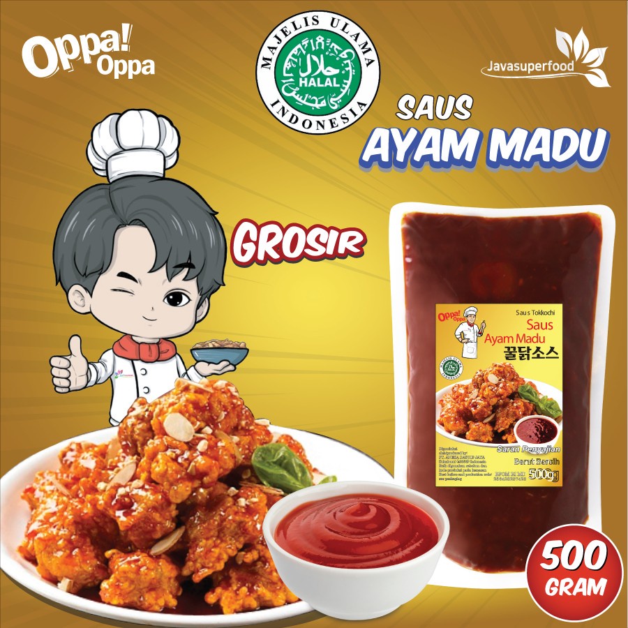 

HJE (HALAL) Saus Instan Saus Ayam Madu 500gHONEY CHICKEN SAUCE 500g
