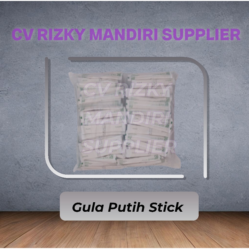 

HJE termurah gula putih stick / white sugar stick isi 250pcs/pack