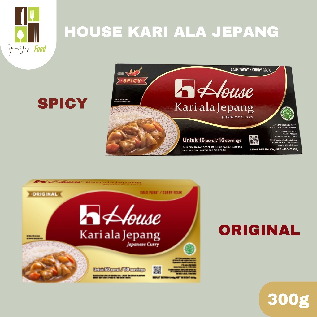 

HJE House Kari Ala Jepang / Saus Padat / Curry Roux / Kari Original / Kari Spicy 300gr