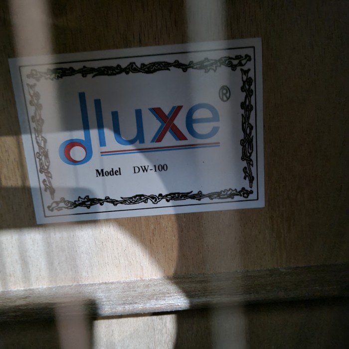 Gitar Transkustik Dluxe Dw-100 Ta Original Pabrikan Gitar Transcoustic Dluxe Good Quality