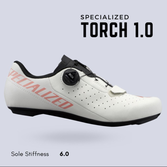Harga Murah Sepatu Sepeda Cleat Specialized Shoes Road Bike Torch 1.0. Abu-abu