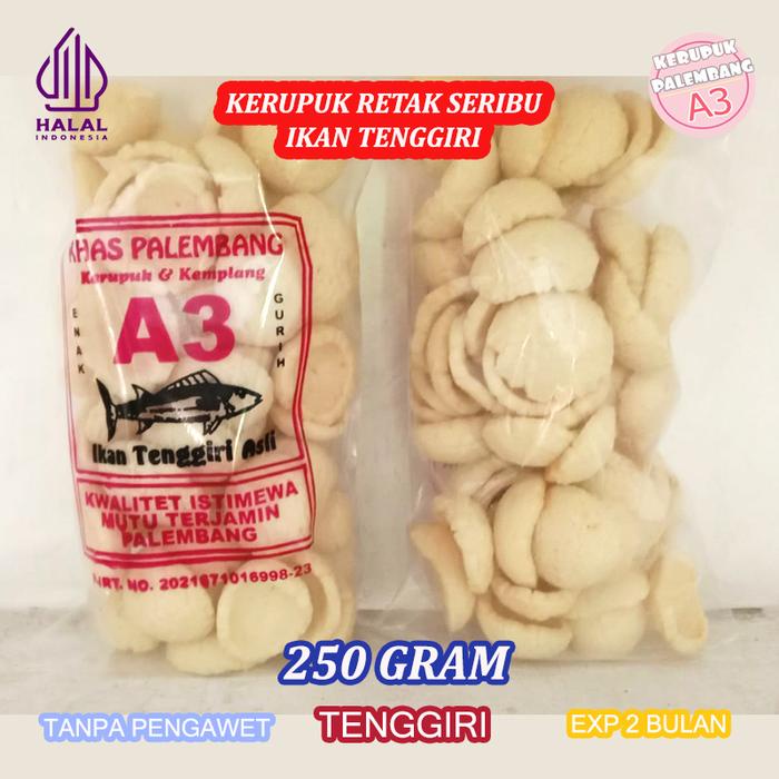 

KERUPUK MANGKOK RETAK SERIBU IKAN TENGGIRI KEMPLANG MANGKOK RETAK SERIBU IKAN TENGGIRI 250GR