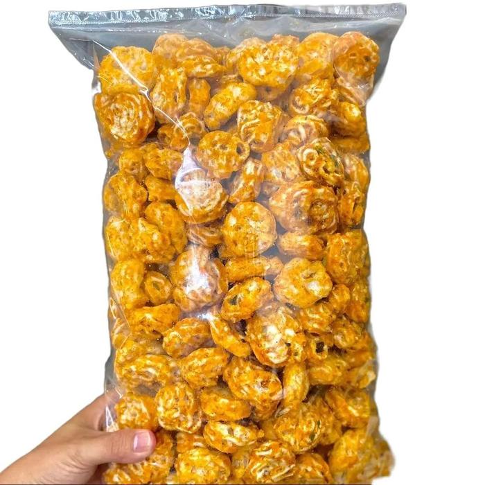 

1KG Kerupuk Sebring Rafael Pedas Kencur Daun Jeruk Cemilan Kang Asep Food Makanan Snack Food Jajanan