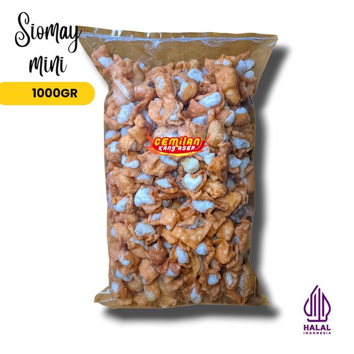 

1KG Siomay Mini Kering Crispy Original Cemilan Kang Asep Snack Food Makanan