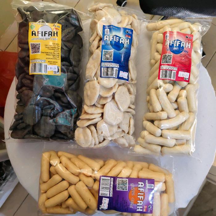 

AMPIANG IKAN 250 GRAM, AMPIANG TINTA CUMI 250 GRAM, GETAS IKAN 250 GRAM DAN GETAS CUMI 250 GRAM