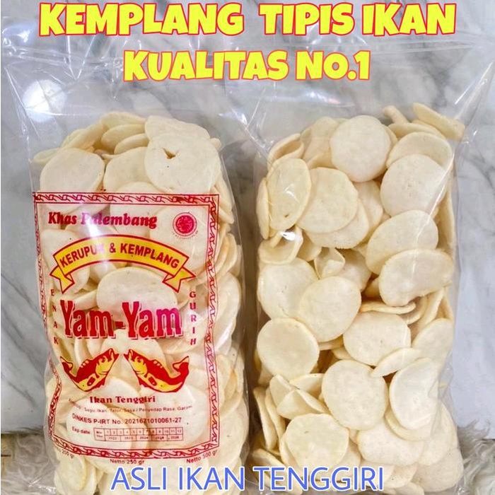 

paket 4 Bks kemplang tipis ikan renyah 250 gr