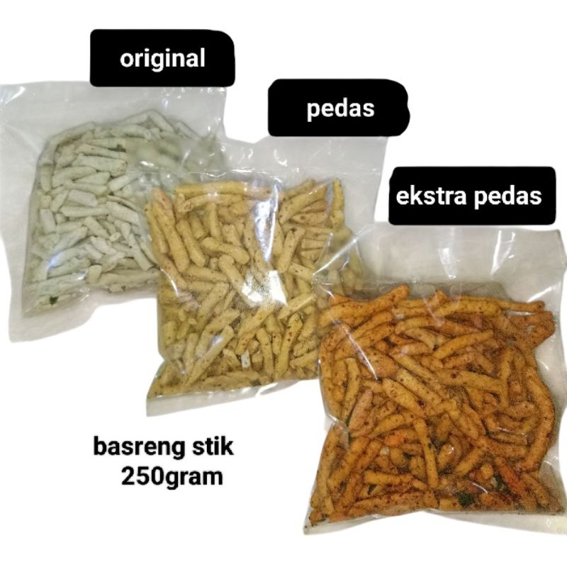 

Basreng stik 250 gram basreng viral pedas daun jeruk