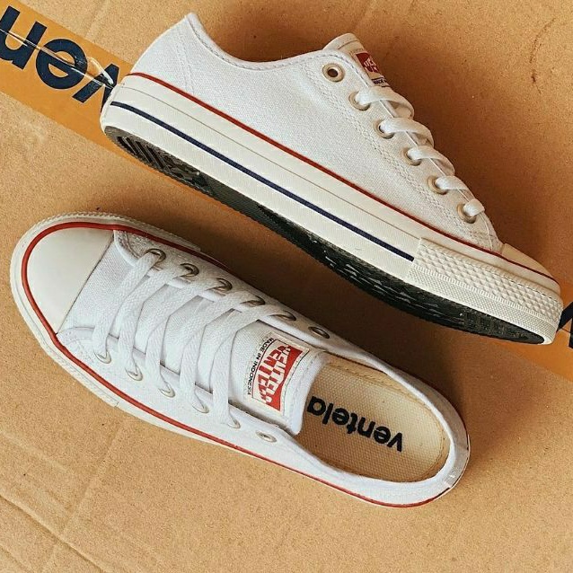 Disc Sepatu Ehtnic Ventela White Low Resmi Vantela Official Store