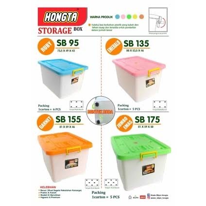 Storage box plastik multifungsi penyimpanan baju kotak container box