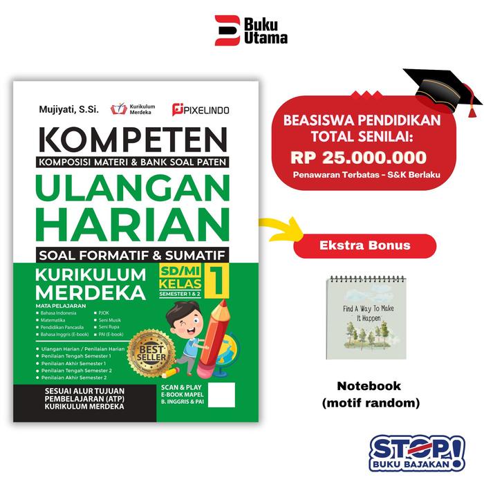

Buku Kompeten Ulangan Harian Kelas 1 Sd (Komposisi Materi & Bank Soal Paten) - Sesuai Kurikulum