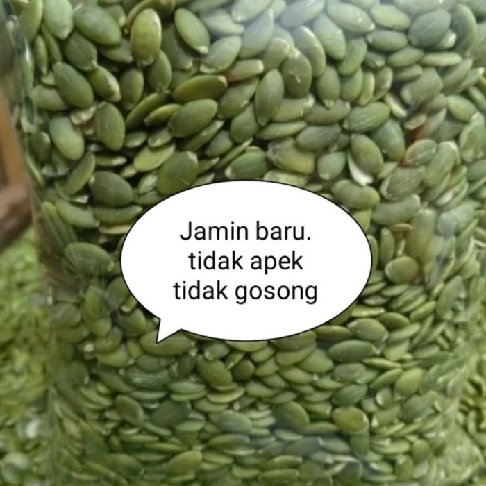 

Kuaci Biji Labu Hijau Kupas Panggang Oven Pumpkin seed 500gr