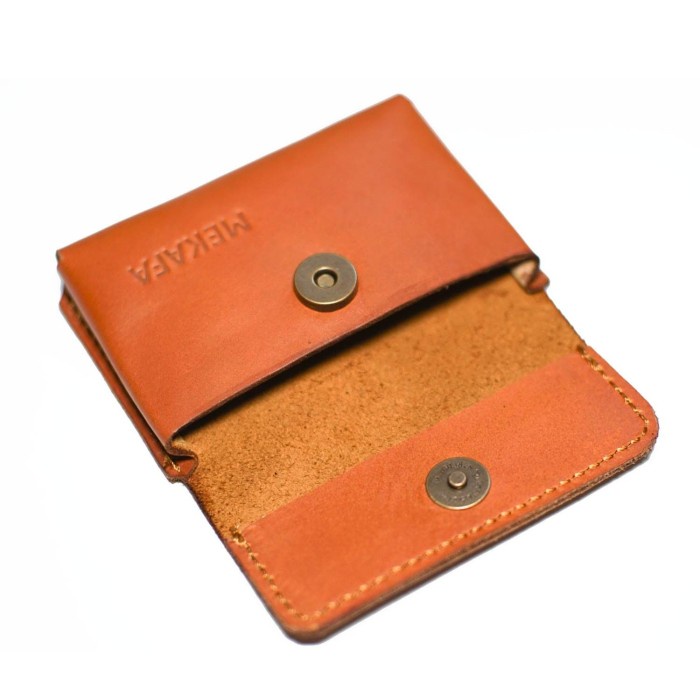 

[tmr] - Tempat Kartu Nama Kulit Asli / Leather Card Case/Card Holder/M-Brown