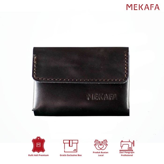 

[tmr] - Tempat Kartu Nama Kulit Asli/Leather Card/Case/Holder/Premium/M-Black