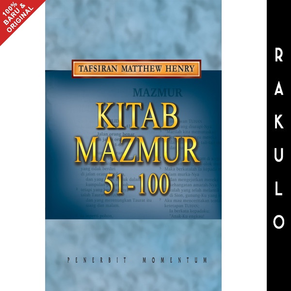 

Buku Tafsiran Matthew Henry Kitab Mazmur 51-100