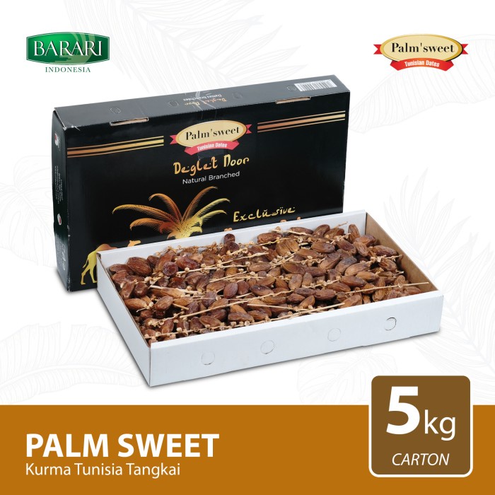 

PALM SWEET Kurma Tunisia Tangkai 5kg Premium Dates High Quality Tekstur Kering dan Renyah
