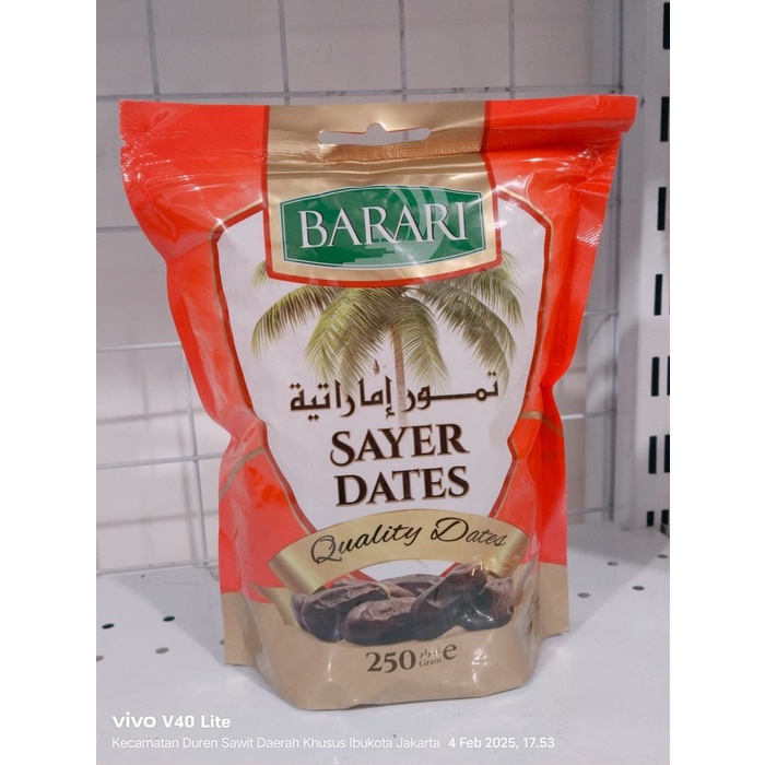 

BARARI Sayer Pouch Kurma Emirat Premium Dates High Quality Tekstur Lembut dan Manis ( CARTONAN )