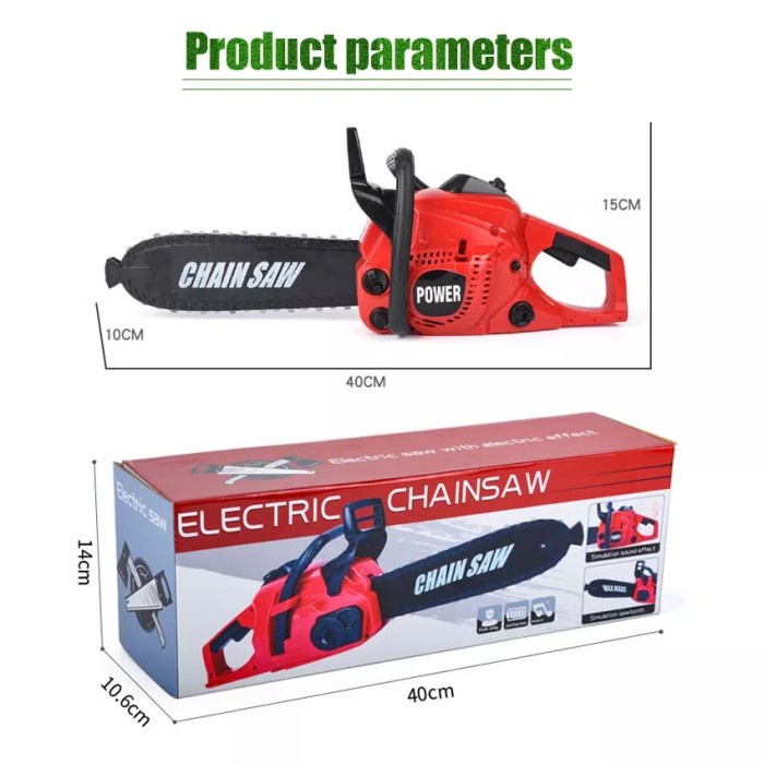 Alat Perkakas Tukang Gergaji/Mainan Simulasi Mesin Gergaji Elektrik -Gratisongkir
