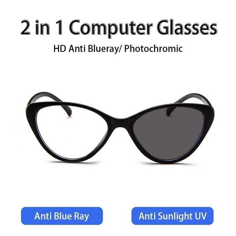 DISKON KACAMATA KOREA WANITA KACAMATA ANTI RADIASI WANITA FASHION CAT EYE RETRO FLAT EYEGLASSES