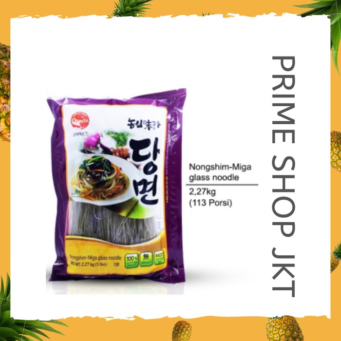

MELAYANI FAKTUR PAJAK! Nongshim Miga Glass Noodle Soun Korea untuk Japchae 2.27kg Dangmyun