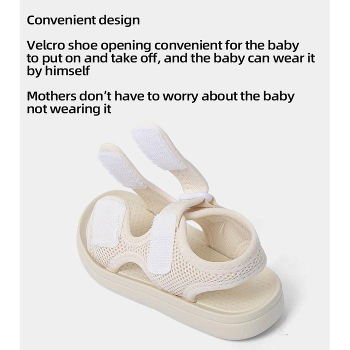 Sepatu Sandal Anak Kain Bernapas Solid Kain Jala Bahan Lembut Tidak Melukai Kaki Anda Sandal Anak