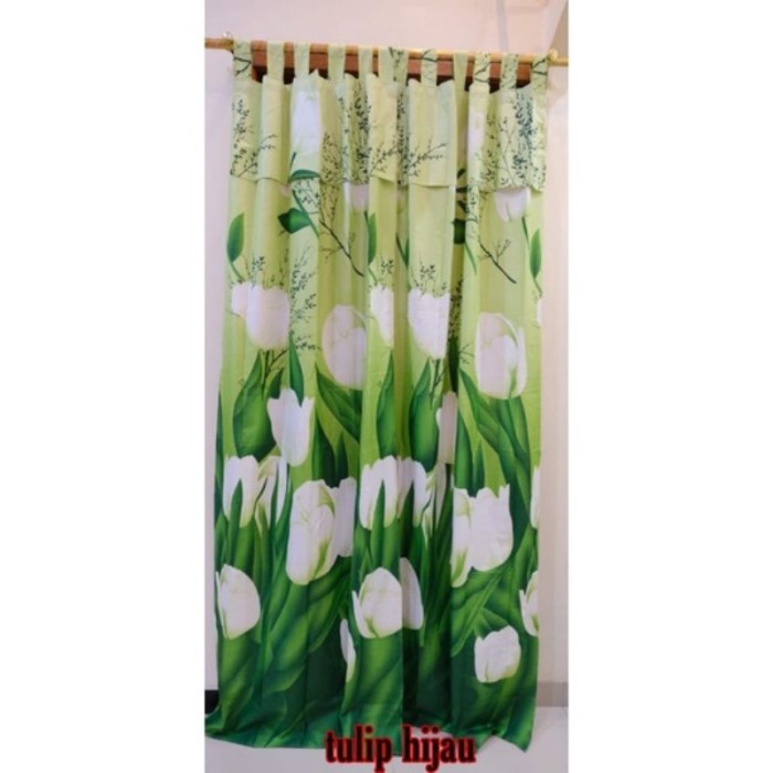 ADT- Gorden Pintu Rumbai Motif Bunga Gorden Pintu Kamar