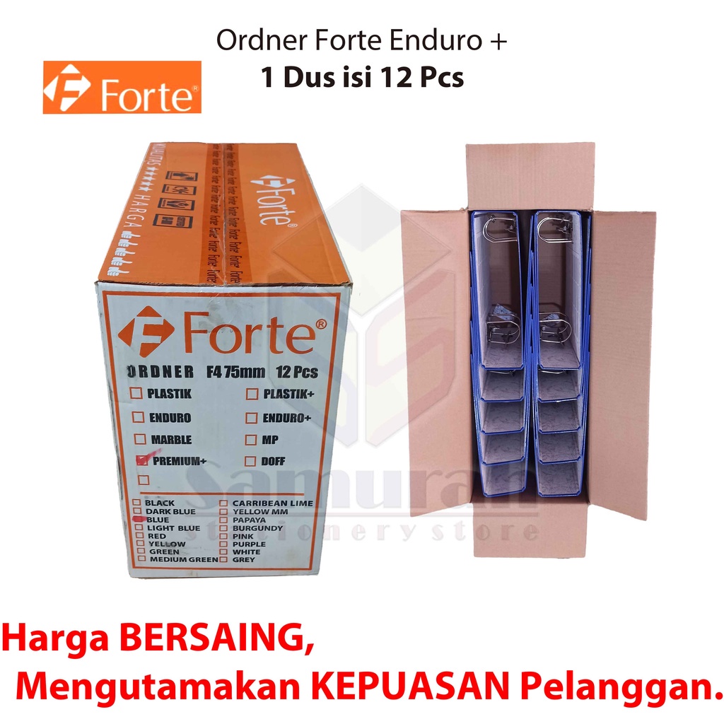 

iK! Ordner Forte Premium Enduro + Laminasi Ukuran Kuitansi / A5 Punggung 75 mm / Map File 2 Lubang /
