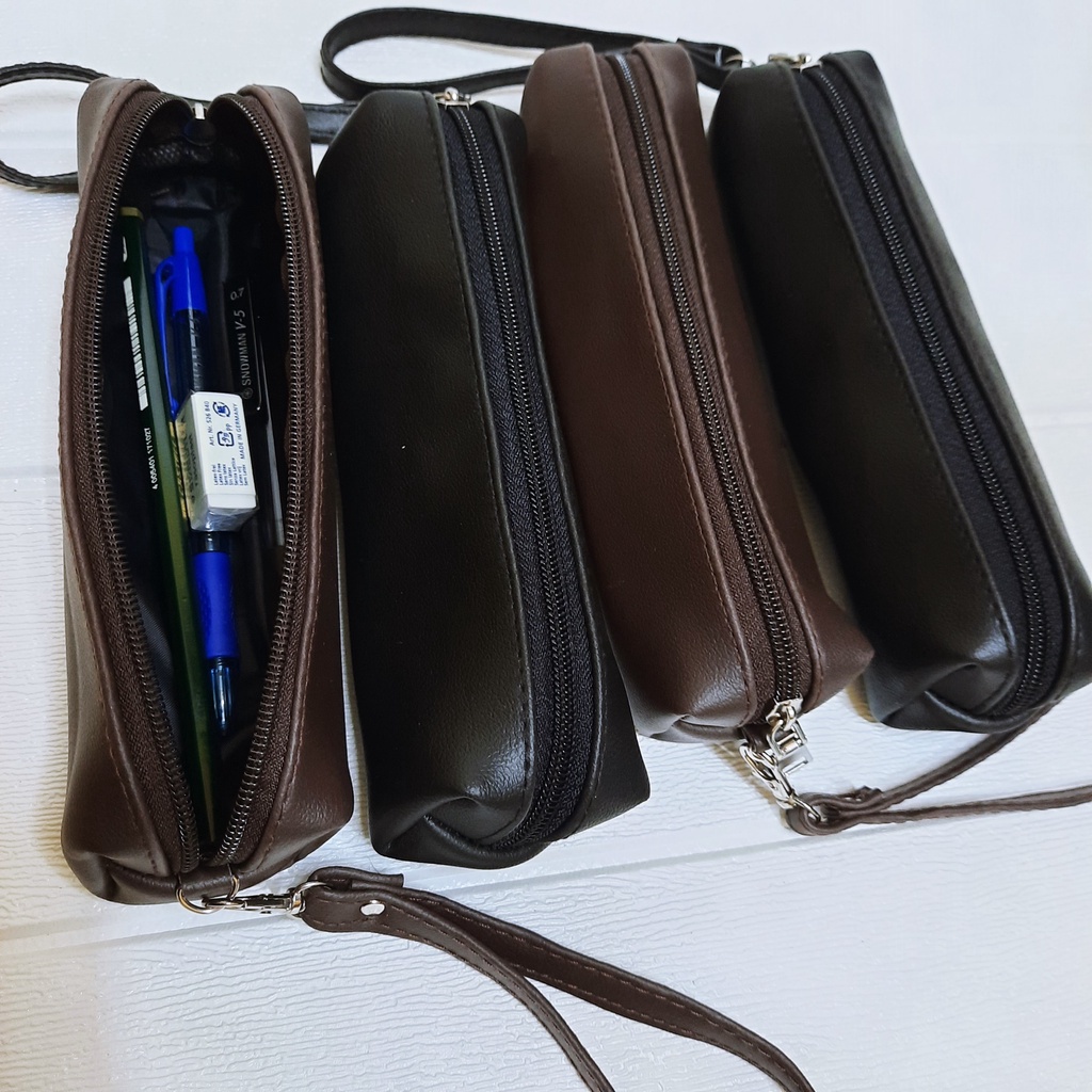 

iK! TEMPAT PENSIL ANTI AIR BAHAN KULIT SINTETIS SS59