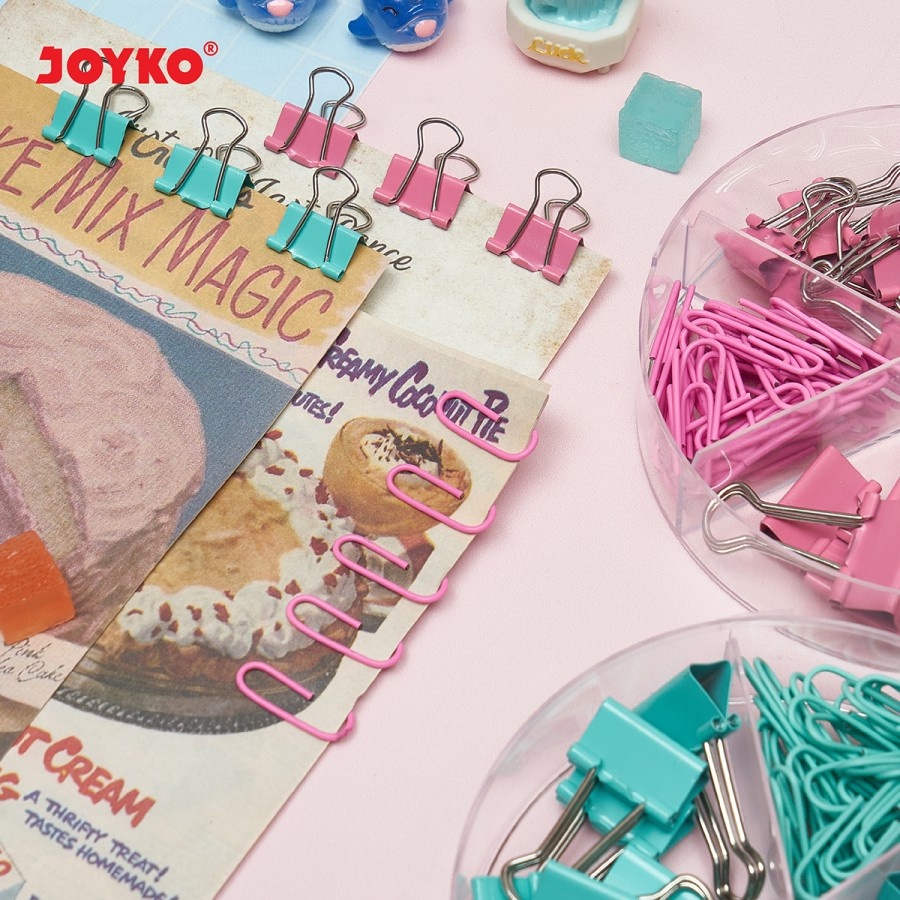 

iK! Joyko Clip Set CLIP-470 ~ 471 / Kombinasi Klip Push Binder Set / Penjepit Kertas Set