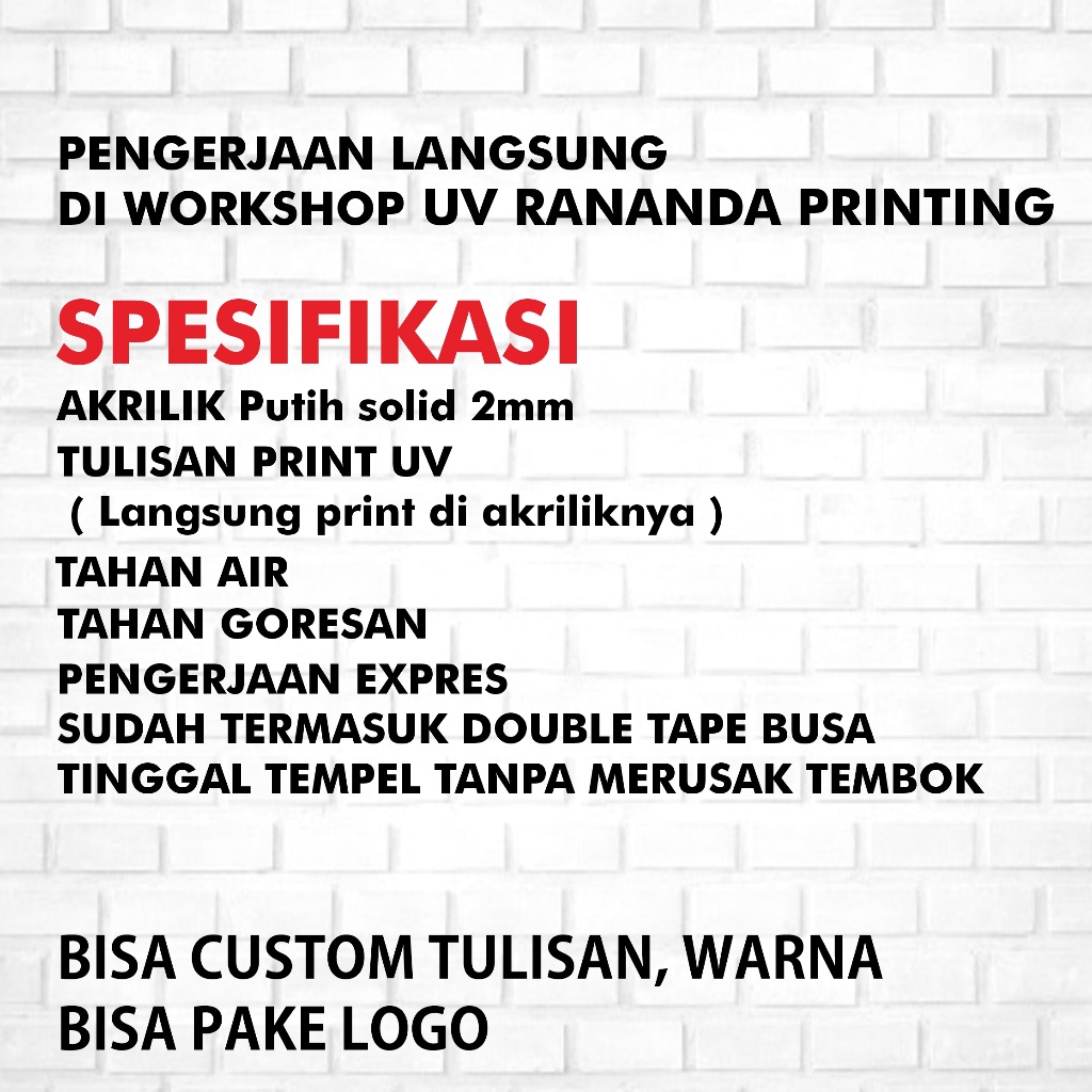 

iK! PAPAN TULISAN AKRILIK