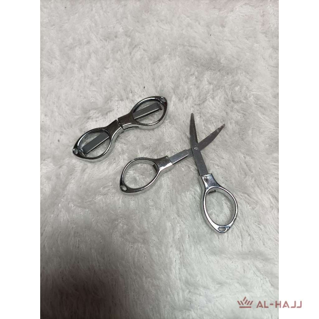 

iK! Gunting stainless bentuk Kacamata/Gunting Lipat AL HAJJ