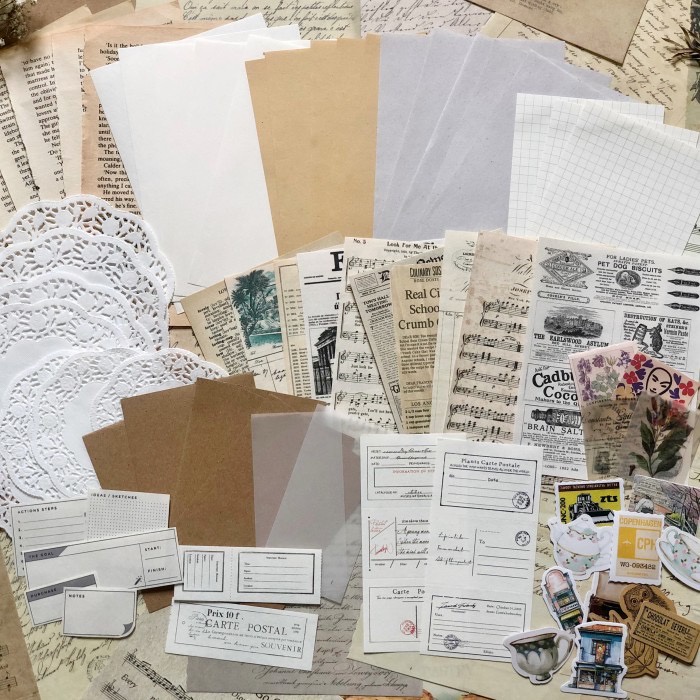 

IK! Journal Kit 75 pcs Journaling Kit Vintage Bujo Journaling Vintage Jurnal Kit