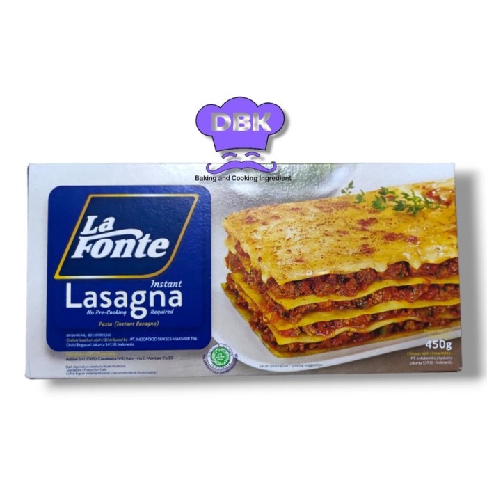 

Ready La Fonte Lasagna Instant 450Gr 230Gr Lafonte Kulit Lasagnya