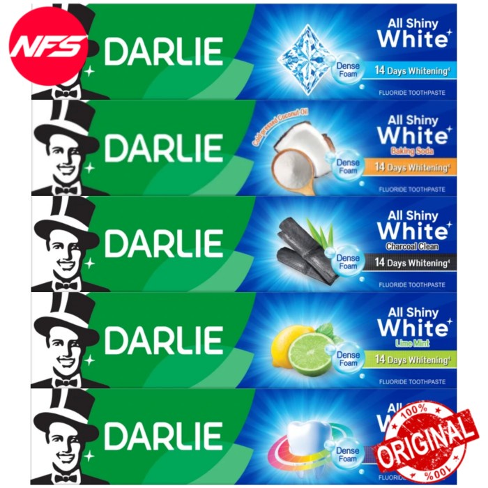 JH8 DARLIE Toothpaste All Shiny White 140 gr/Pasta Gigi-Twin-Value Pack