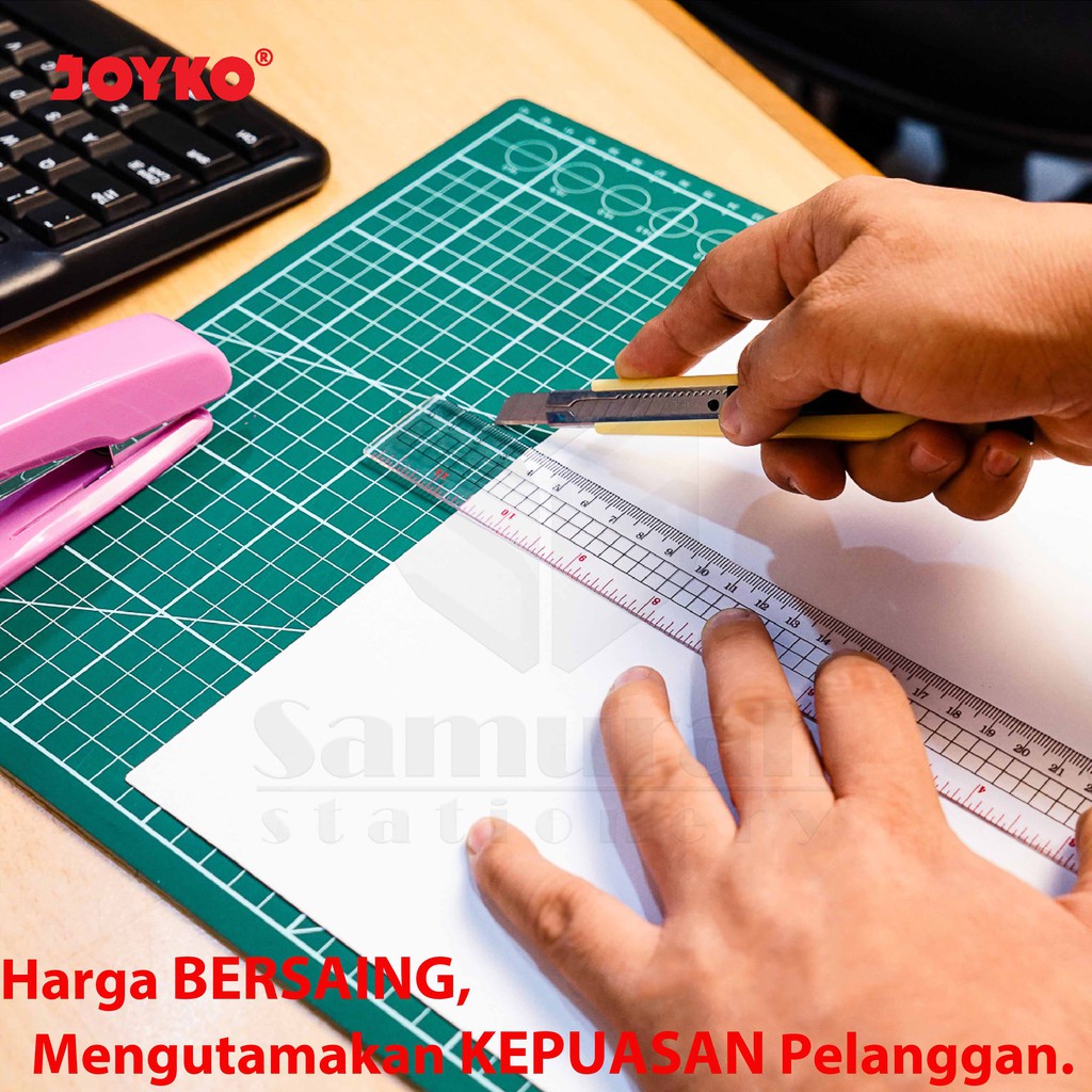 

iK! Cutting Mat Joyko Ukuran A3 / Alas Cuting Potong Kertas / Tatakan Cutter Hijau CM-A3 Besar