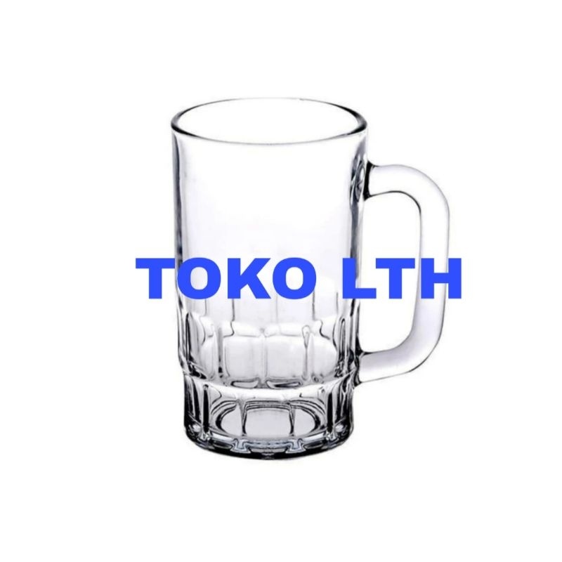 6 PCS GELAS GAGANG B20 GELAS BIR B 20 KACA BELING CANGKIR TEH MUG JUS GELAS