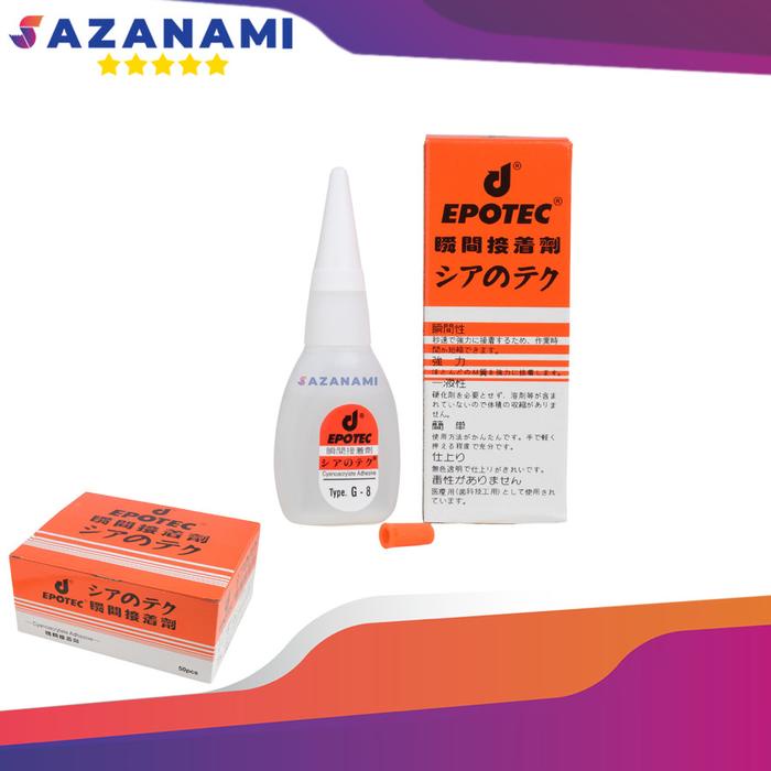 

DISKON LEM EPOTEC LEM KOREA POWER GLUE LEM SERBAGUNA1 BOX ISI 50 PCS READYY