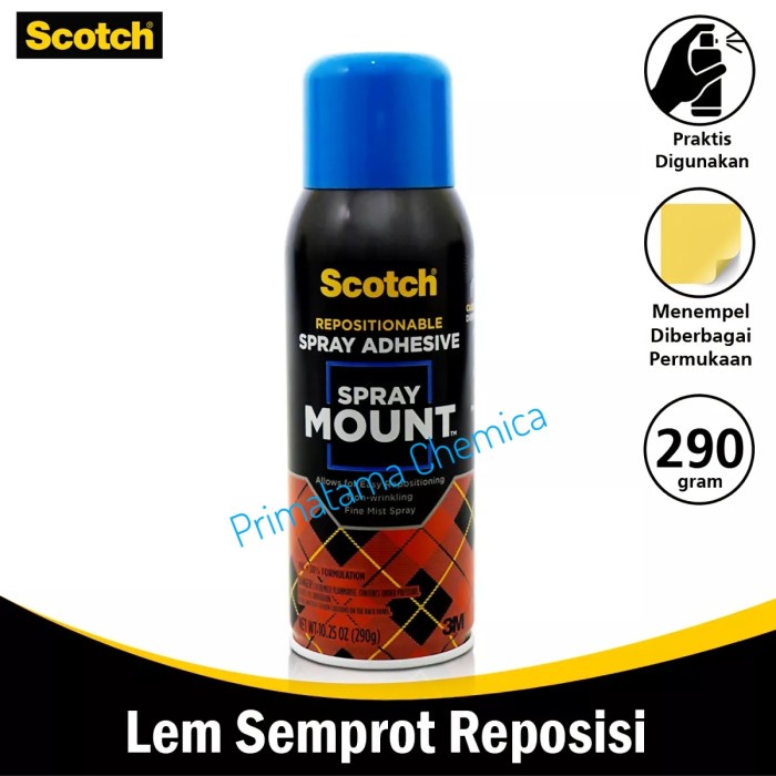 

READY STOK LEM SEMPROT 3M SCOTCH SPRAY MOUNT SPRAYMOUNT READYY