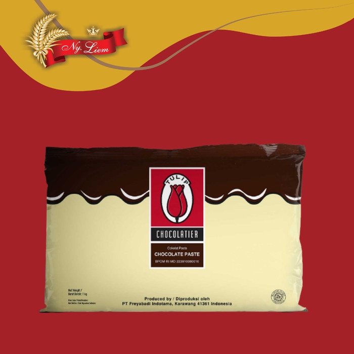 

HJK TULIP Dark Chocolate Filling / Chocolate Paste / Pasta Cokelat 1 kg