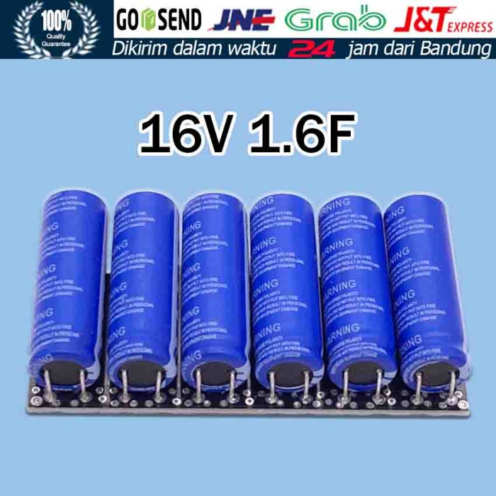 Jt Mntb" Super Capacitor Kapasitor 16V 1.6F Super Farad Power Kapasitor Bank