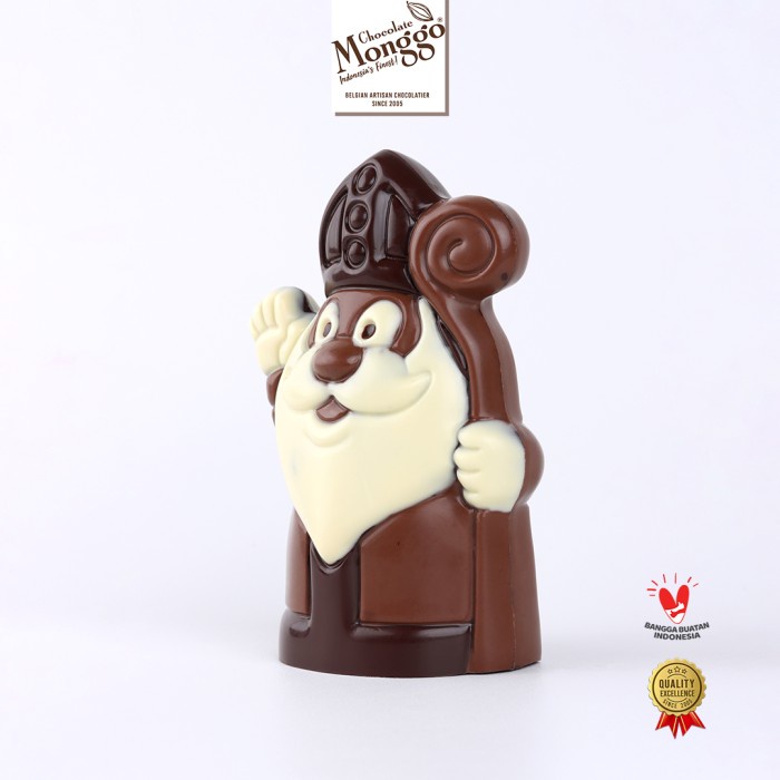 

Terlaris Chocolate Monggo Saint Nicholas Milk Chocolate 120G Hadiah Coklat Ready