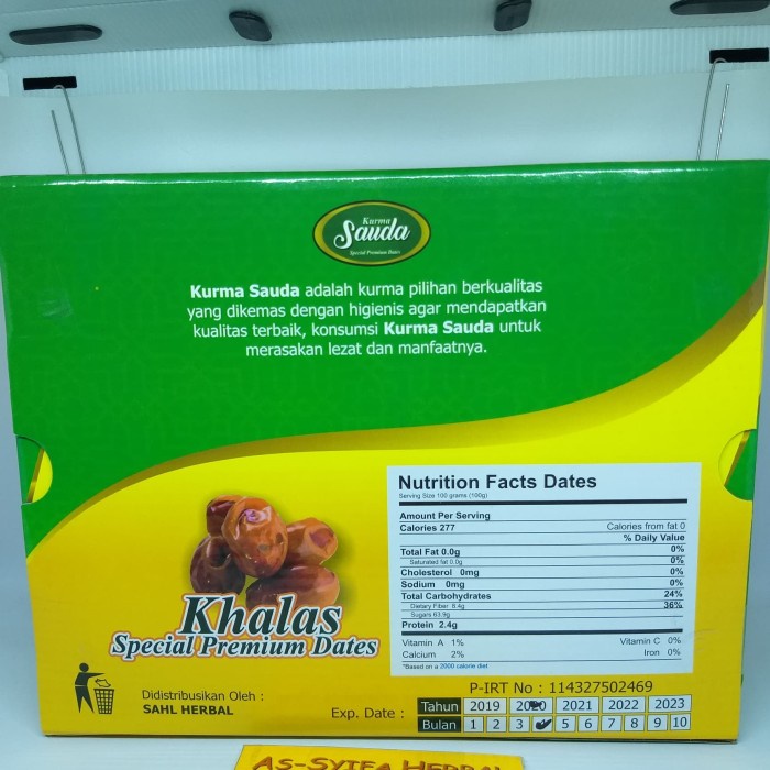 

HJK Kurma Sauda Khalas 1 Kg premium