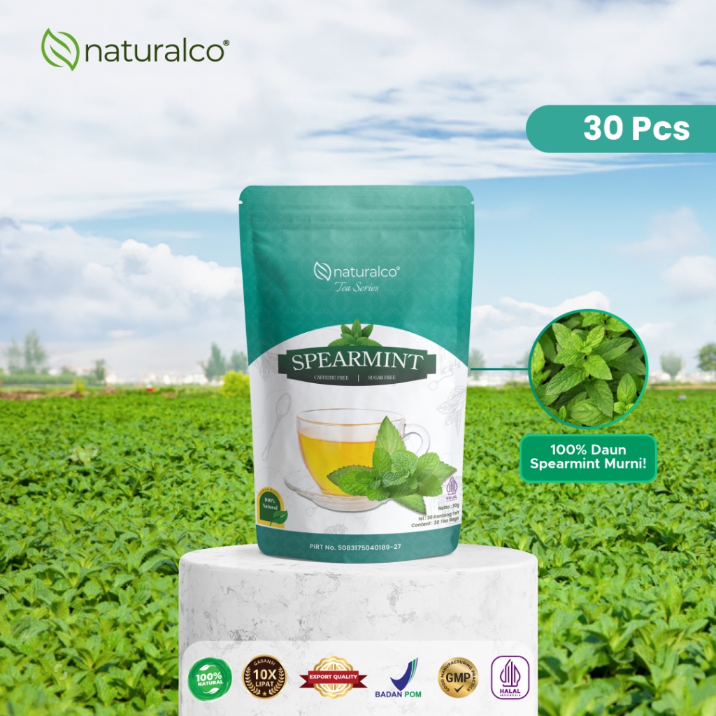 

( PROMO ) {} Naturalco Pure Spearmint Tea 30 Tea Bags Teh Spearmint 30 Kantong Teh {Naturalco Tea
