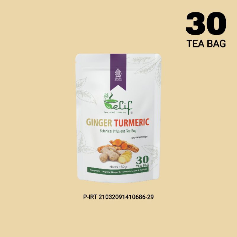 

( PROMO ) ELIF TEA AND TISANE Ginger Turmeric Tea Teh Ginger Turmeric Teh Jahe Kunyit Botanical