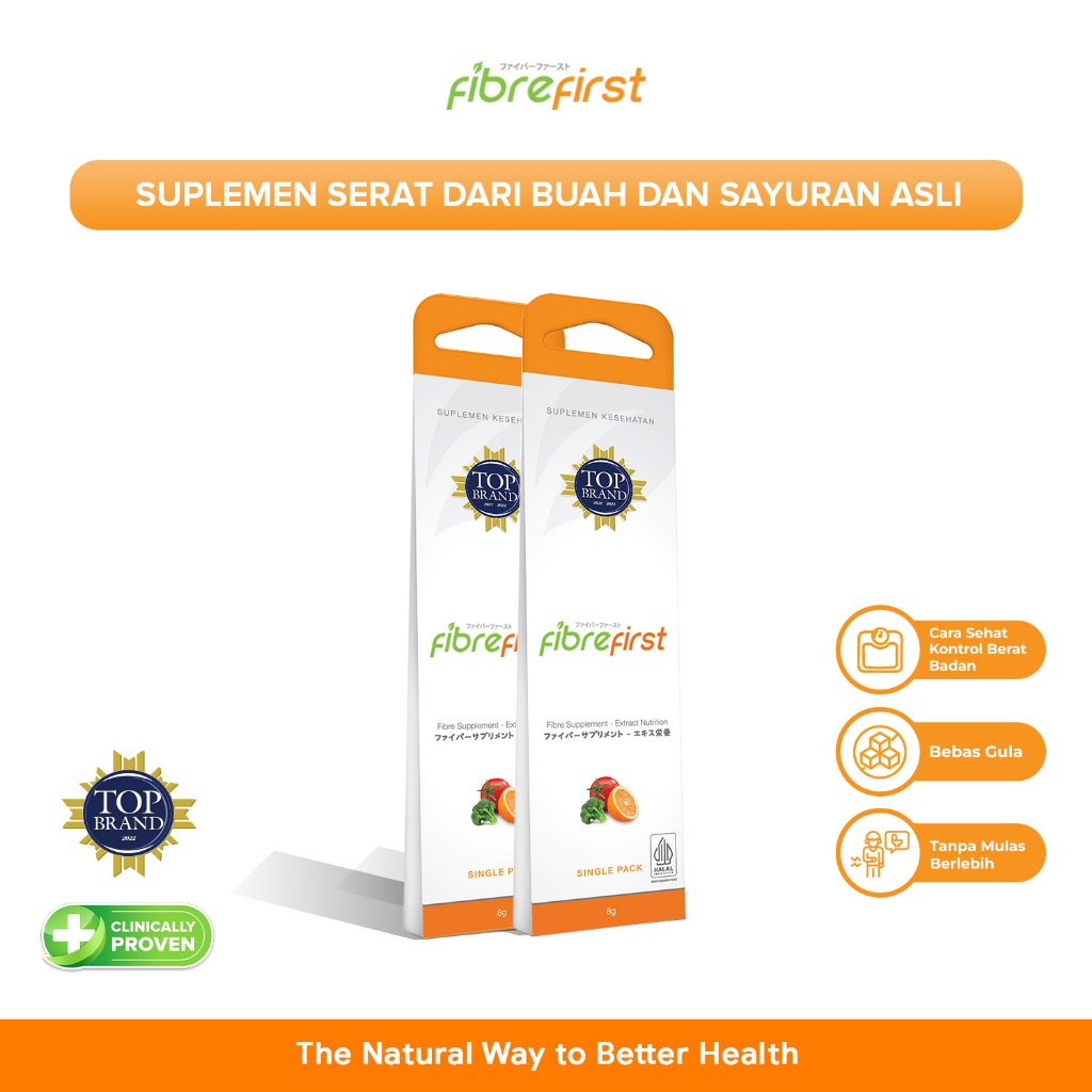 

( PROMO ) FibreFirst Diet & Detox Double Daily Pack Isi 2 Sachets BEST SELLER