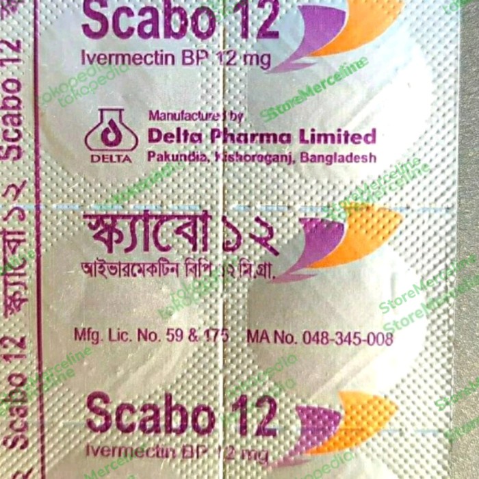 Ivermectin Strip Scabies Parasit Kutu Cacing Herpes Mectin I 2 Ready New Product