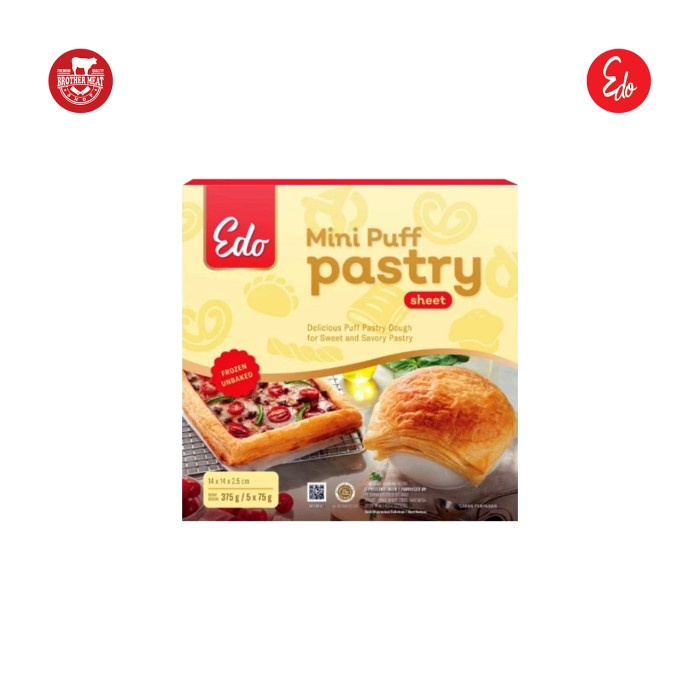 

EDO Mini Puff Pastry Sheet 375gr - Brothermeatshop