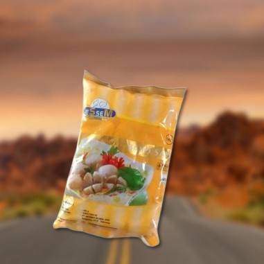 

Bakso Sapi Kemasan Kuning Essem Foods Isi 25 pcs 350 gram