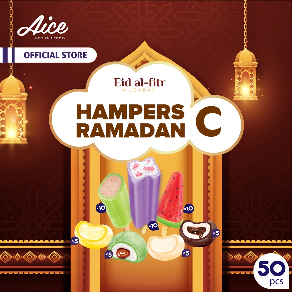 

Paket Aice Ice Cream Hampers Idul Fitri Lebaran Ramadhan C Es krim isi 50 pcs eskrim